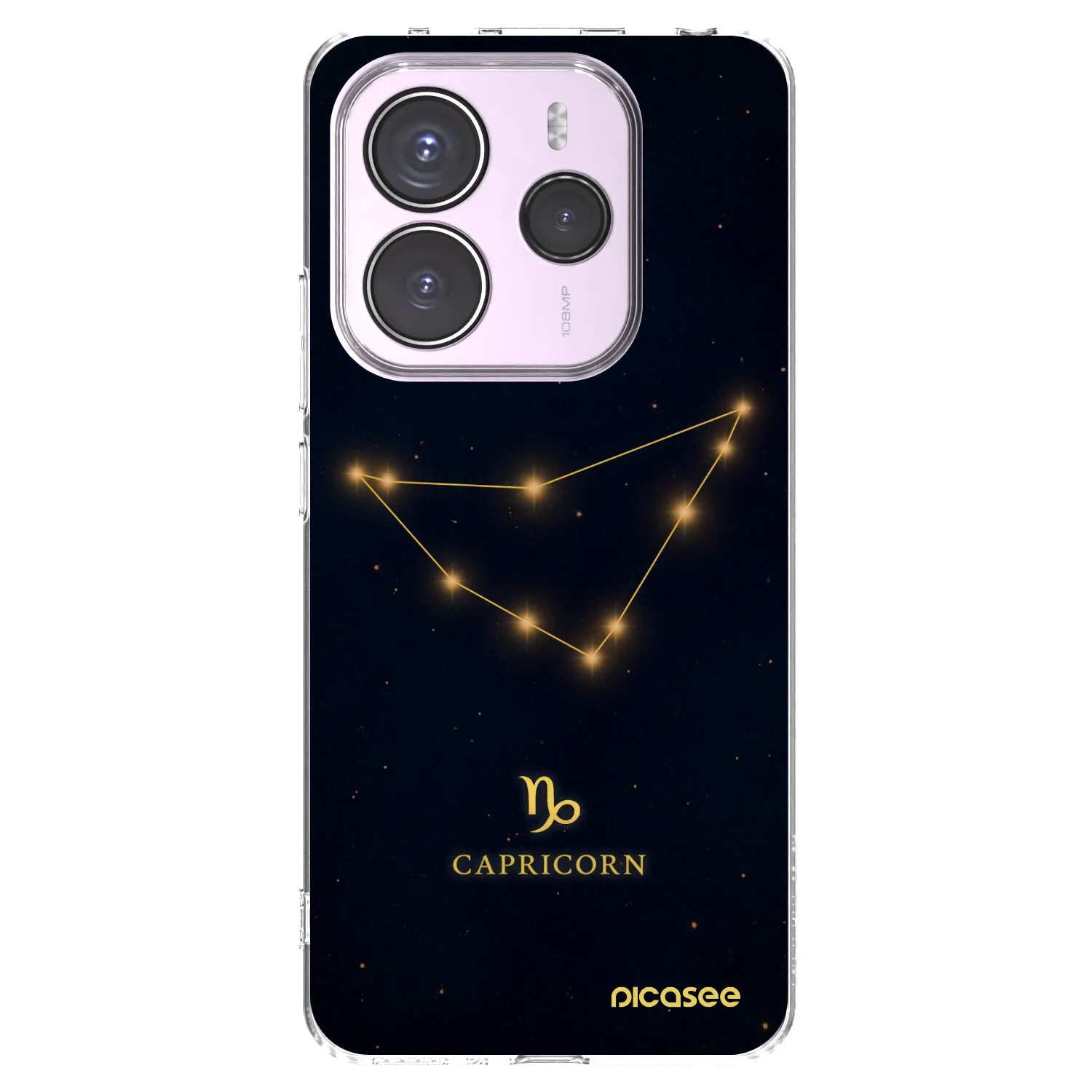 Picasee Xiaomi Redmi Note 14 5G Hülle - Transparentes Silikon - CAPRICORN