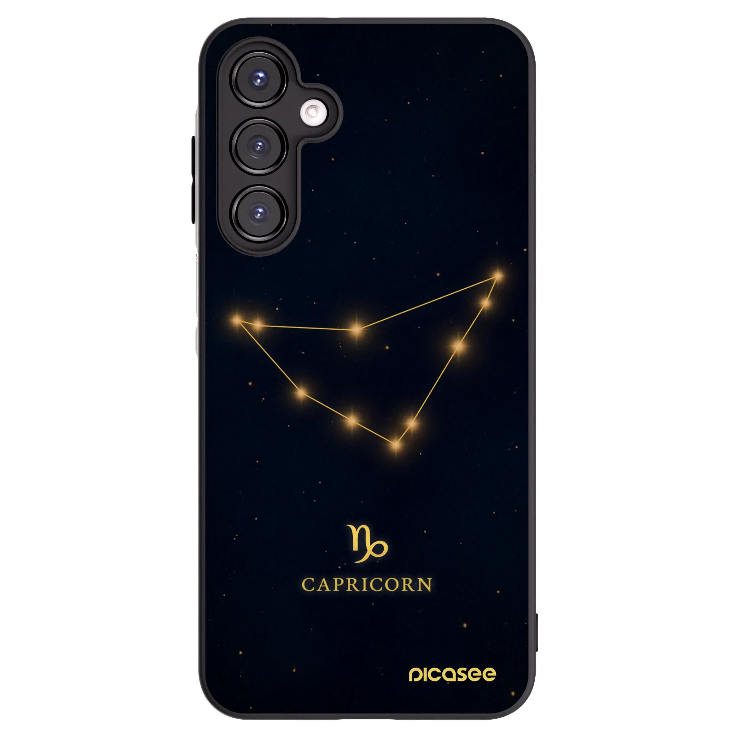 Picasee Samsung Galaxy A16 5G Hülle - Schwarzes Silikon - CAPRICORN