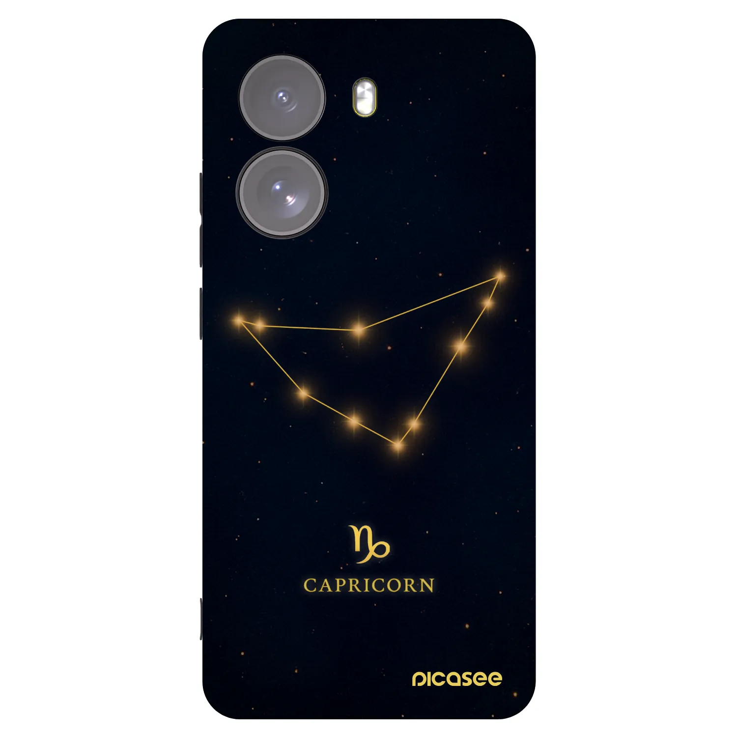 Picasee Xiaomi Poco X7 Hülle - Schwarzes Silikon - CAPRICORN