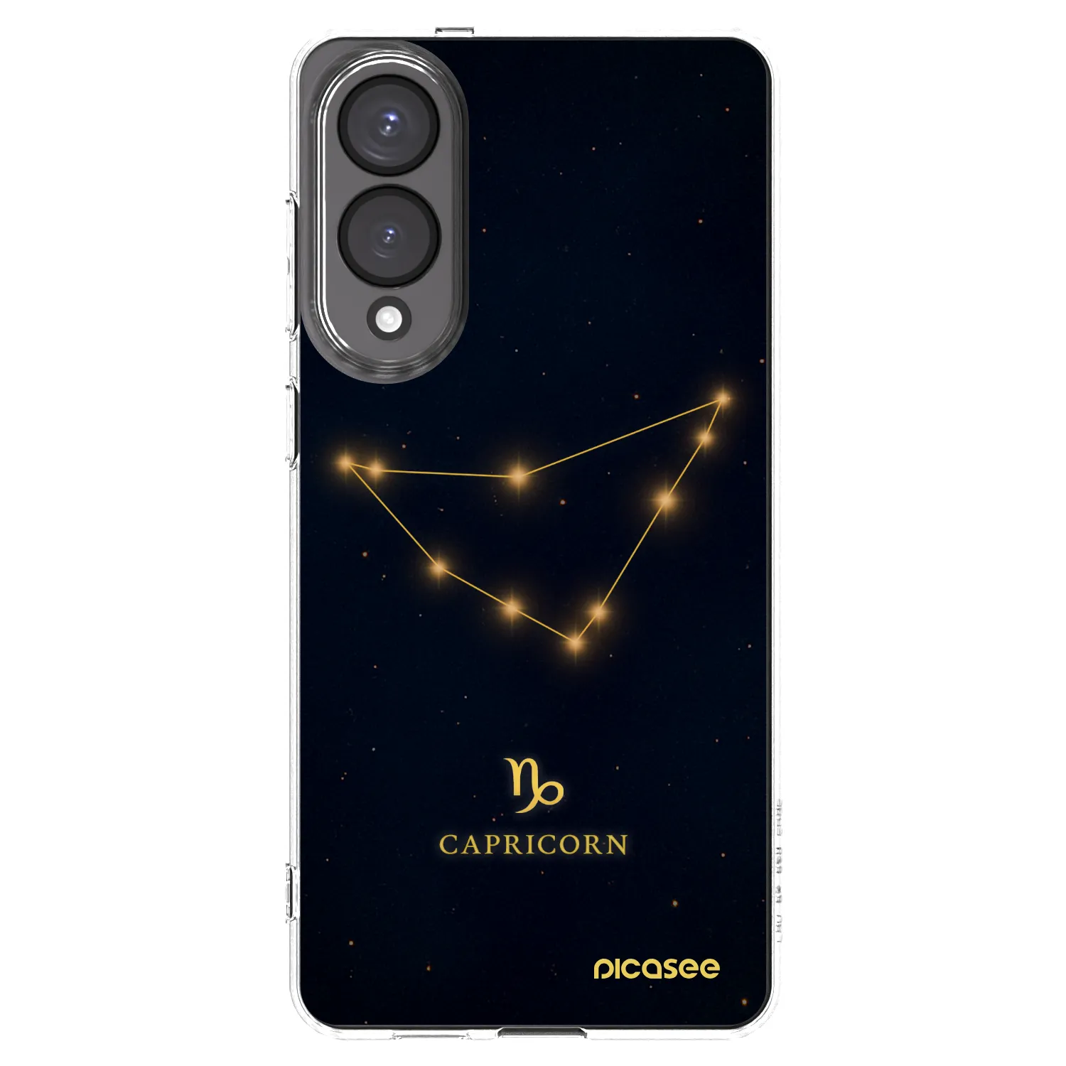 Picasee Samsung Galaxy S25 Edge 5G Hülle - Transparentes Silikon - CAPRICORN
