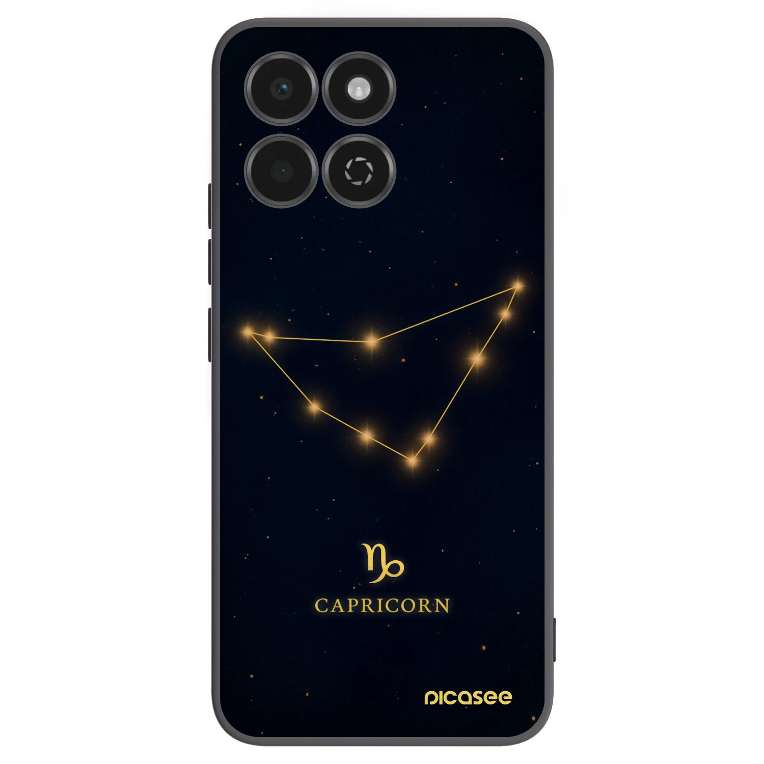 Picasee Honor 200 Smart 5G Hülle - Schwarzes Silikon - CAPRICORN