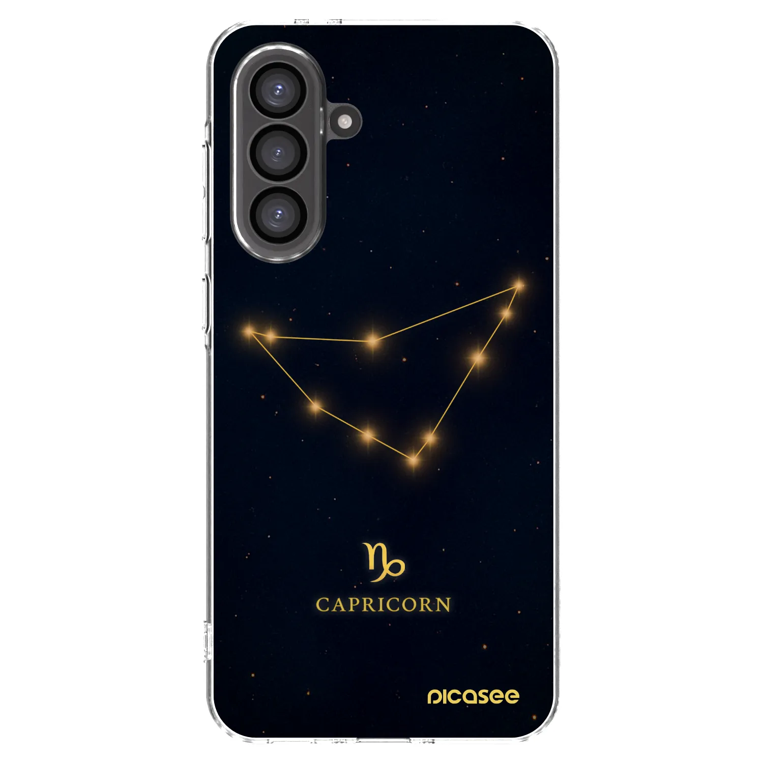 Picasee Samsung Galaxy A36 5G Hülle - Transparentes Silikon - CAPRICORN