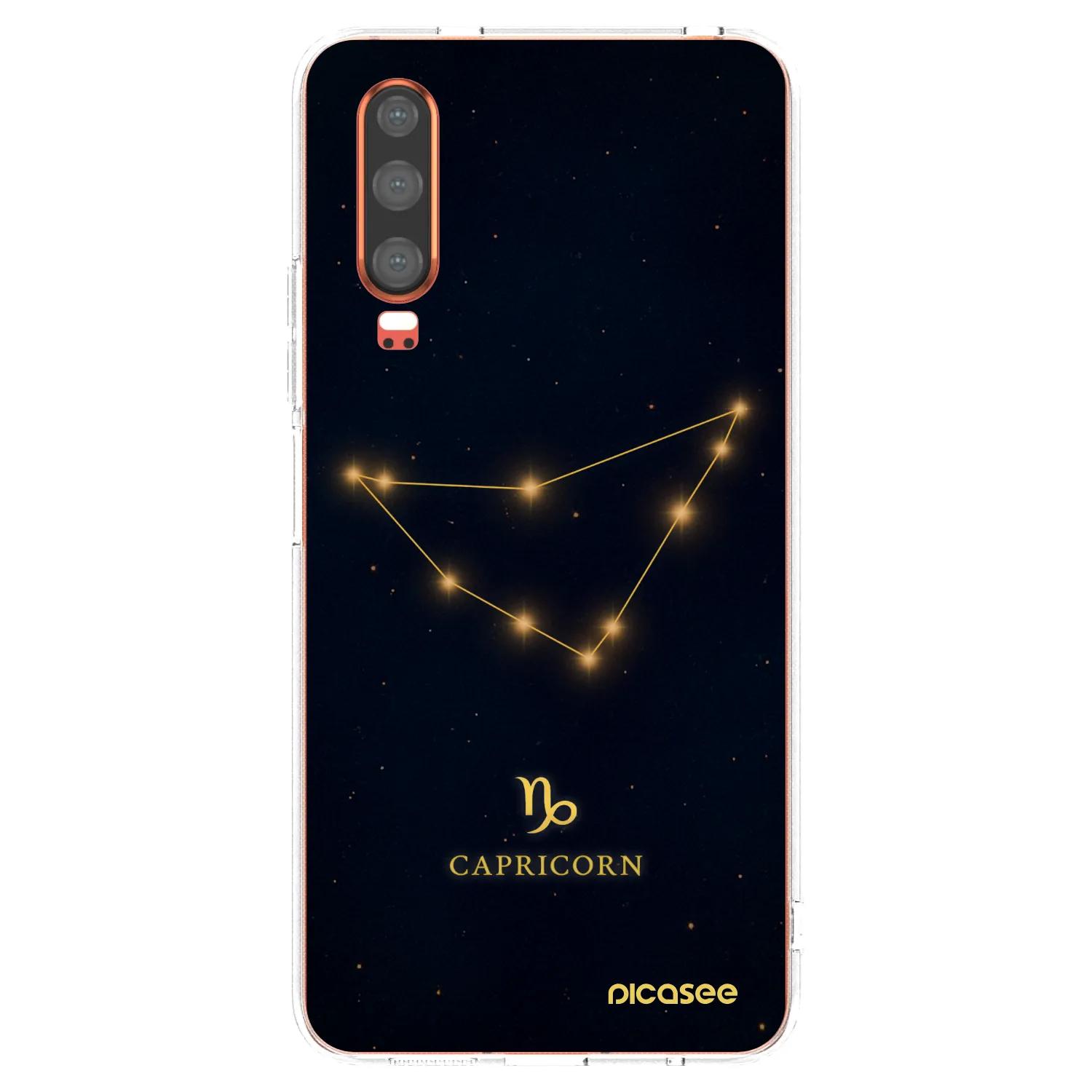 Picasee Huawei P30 Hülle - Transparentes Silikon - CAPRICORN