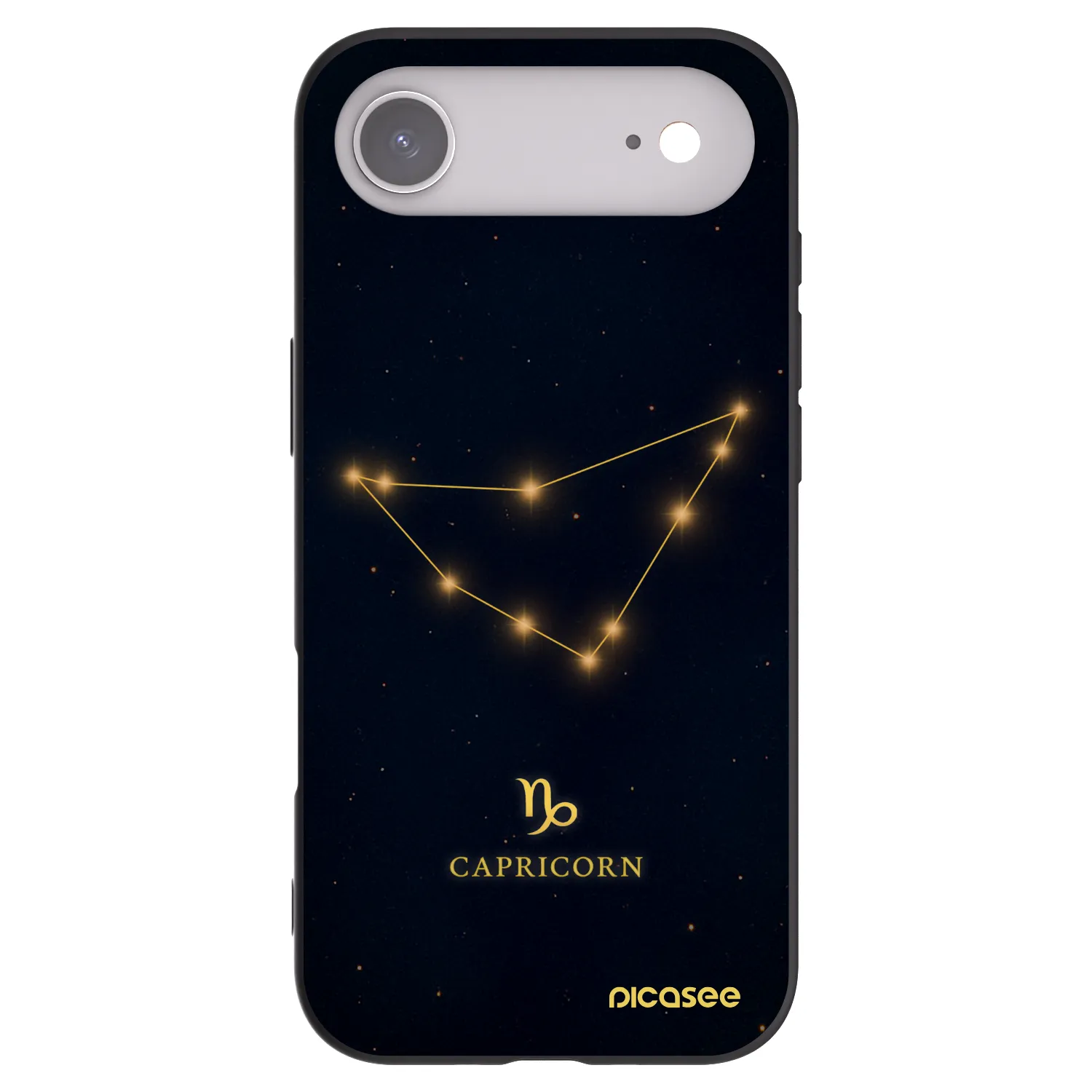 Picasee Apple iPhone Air Hülle - Schwarzes Silikon - CAPRICORN