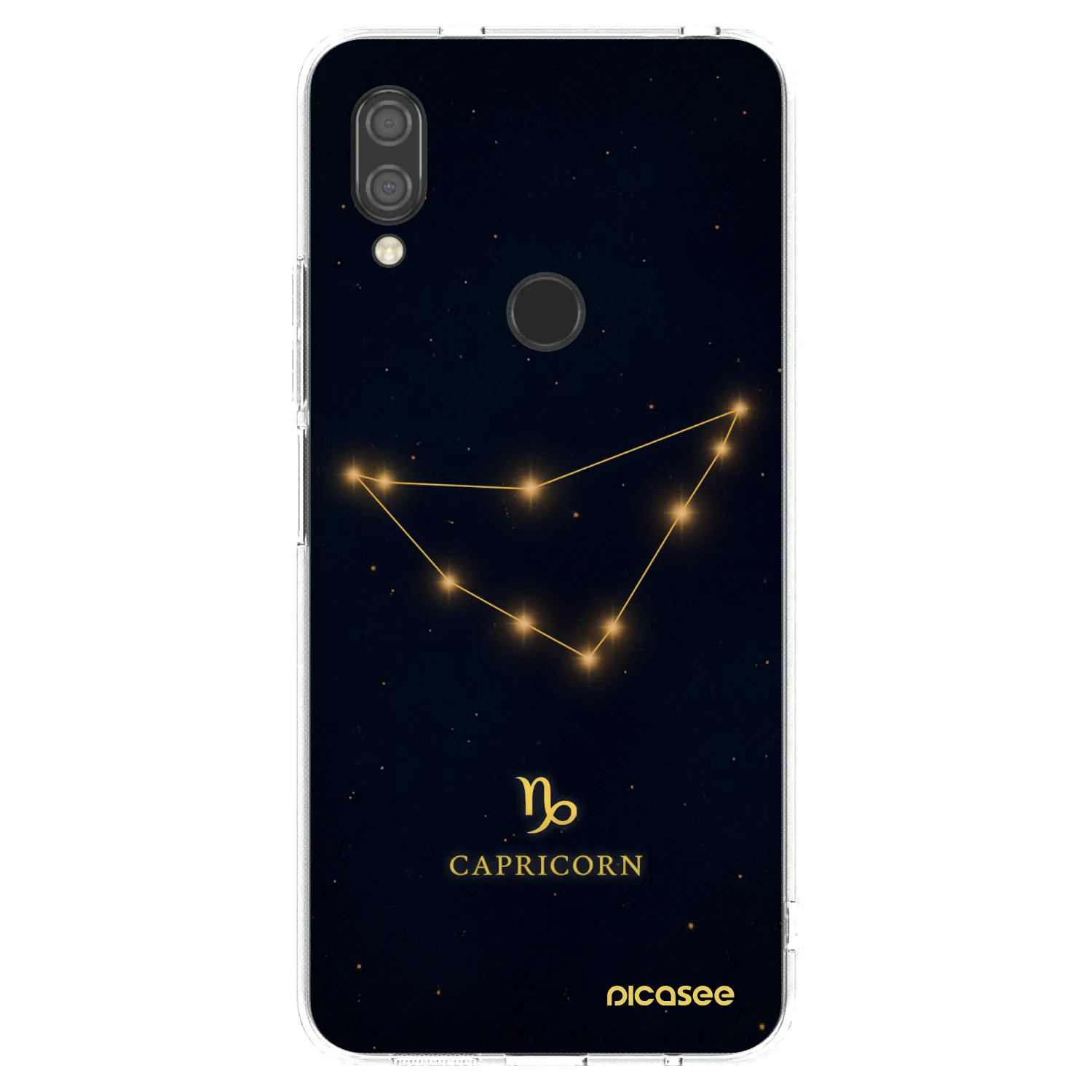 Picasee Xiaomi Redmi 7 Hülle - Transparentes Silikon - CAPRICORN