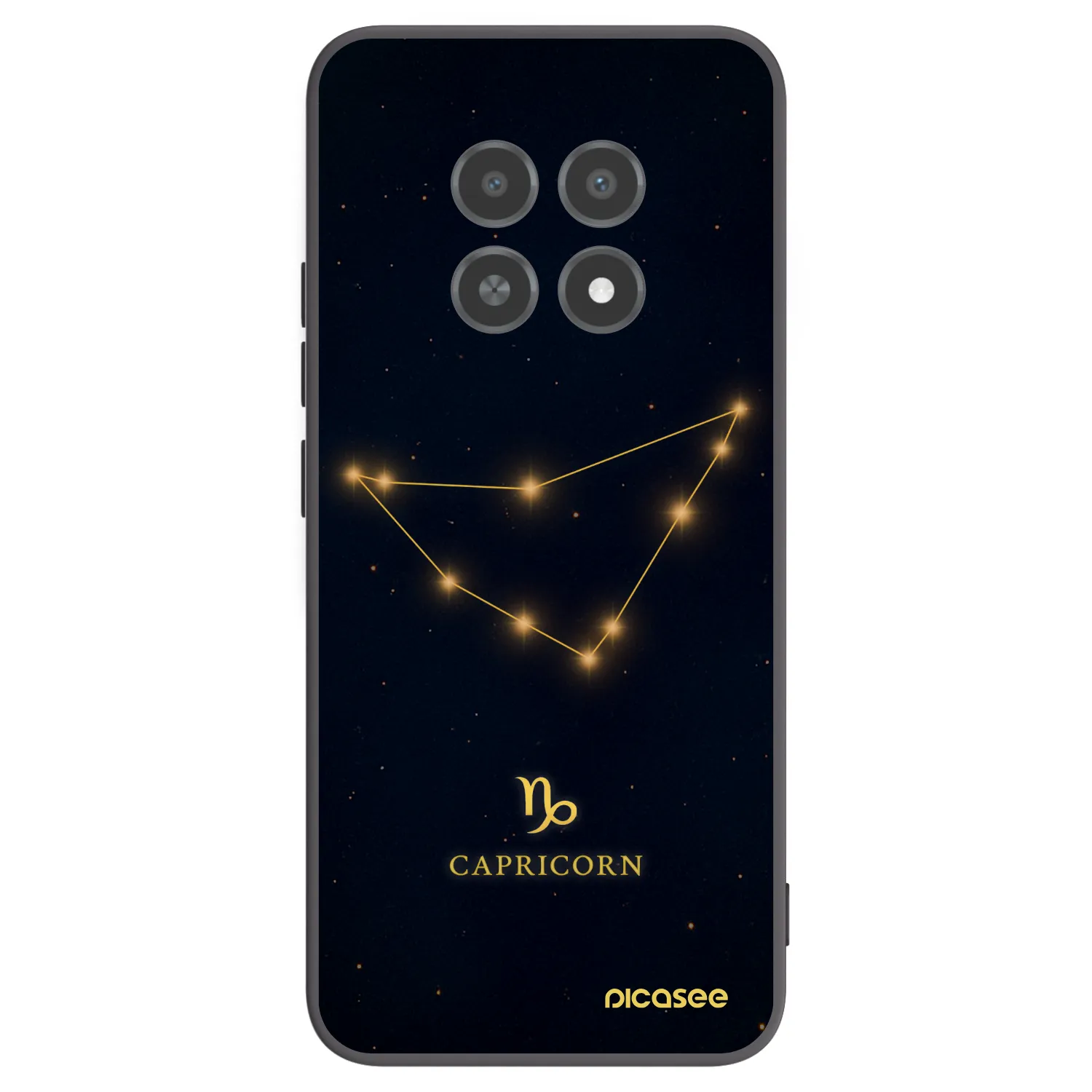 Picasee Realme 12X Hülle - Schwarzes Silikon - CAPRICORN