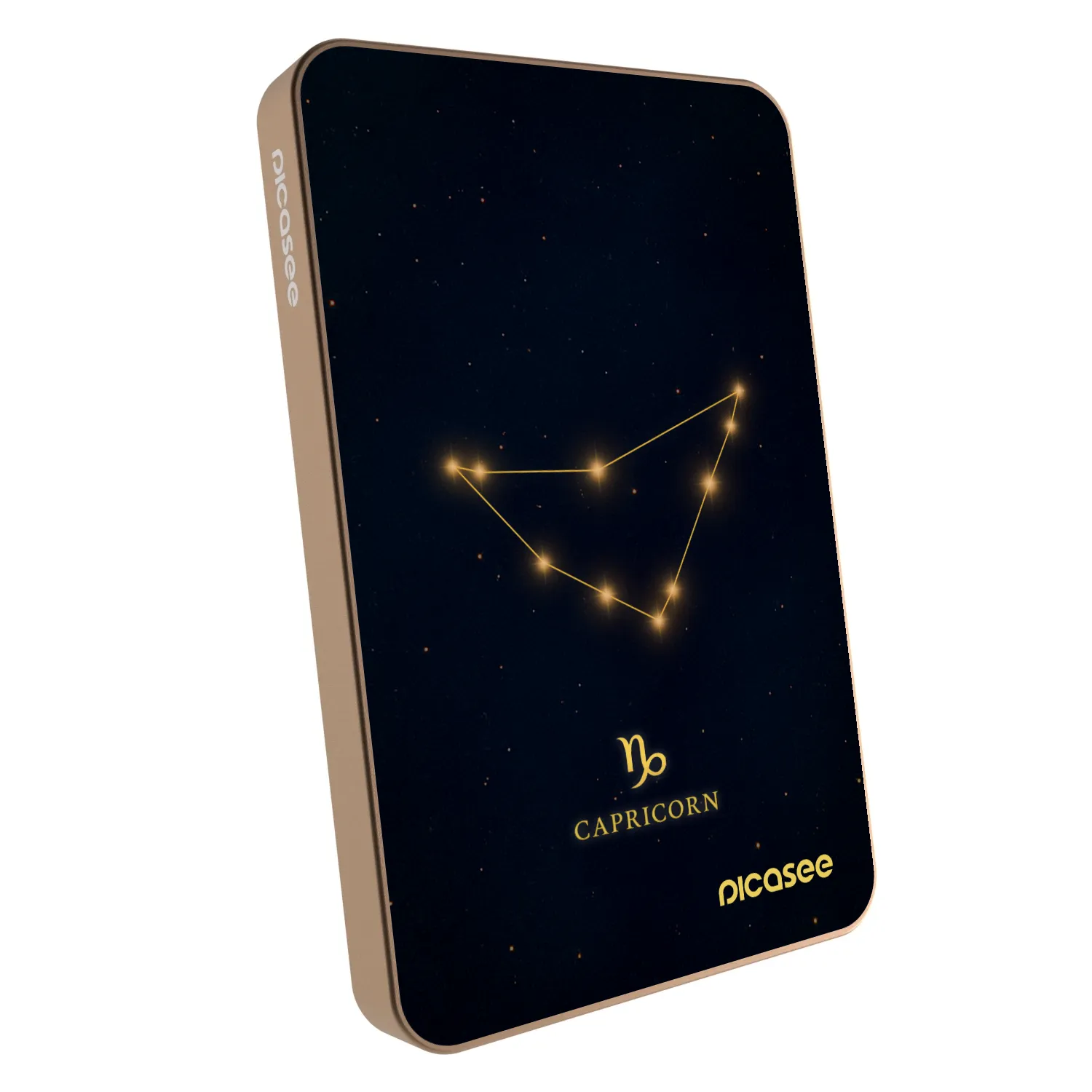 Picasee Powerbank mit MagSafe 5 000 mAh Golden - CAPRICORN