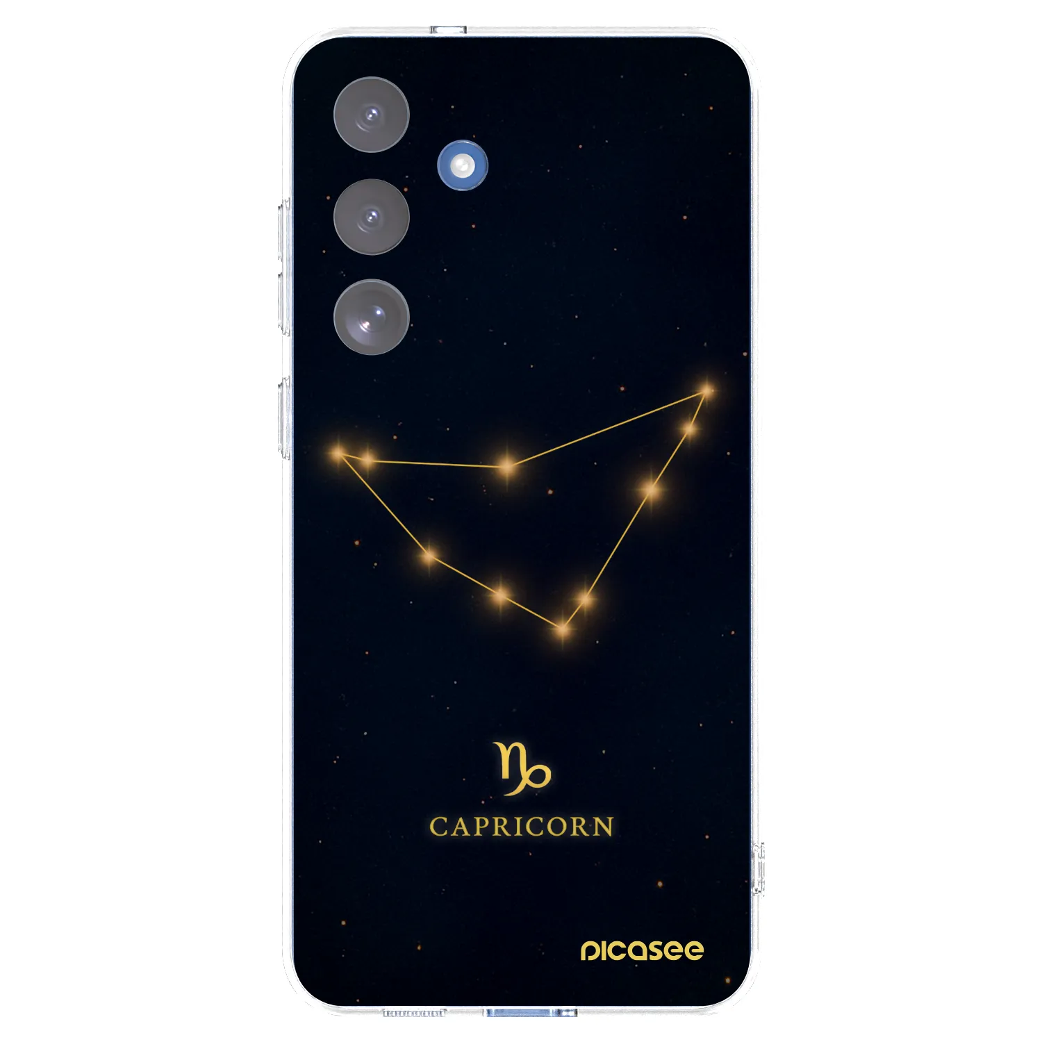Picasee Samsung Galaxy S25 FE 5G Hülle - Transparentes Silikon - CAPRICORN