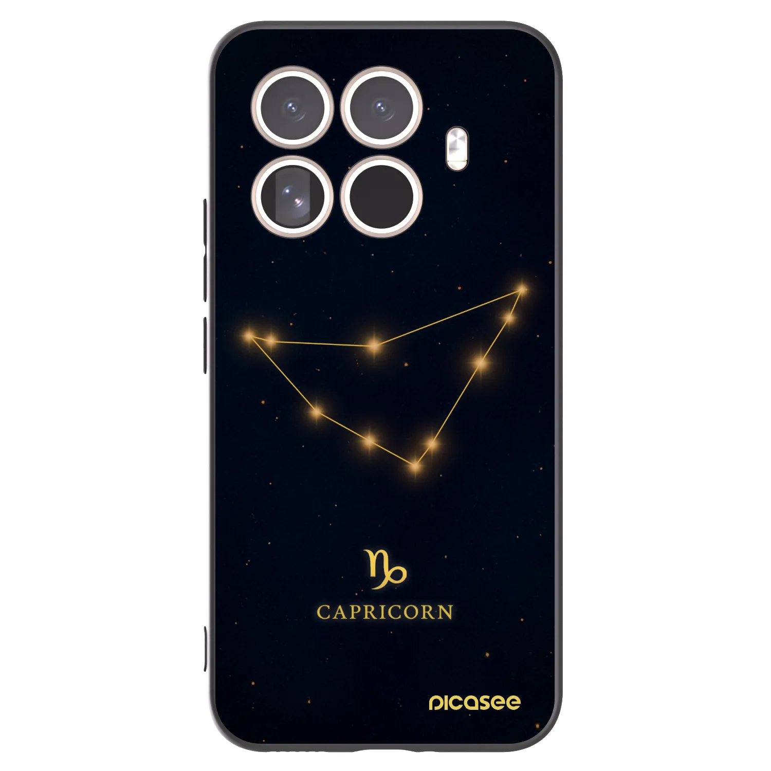 Picasee Xiaomi 15T Pro Hülle - Schwarzes Silikon - CAPRICORN