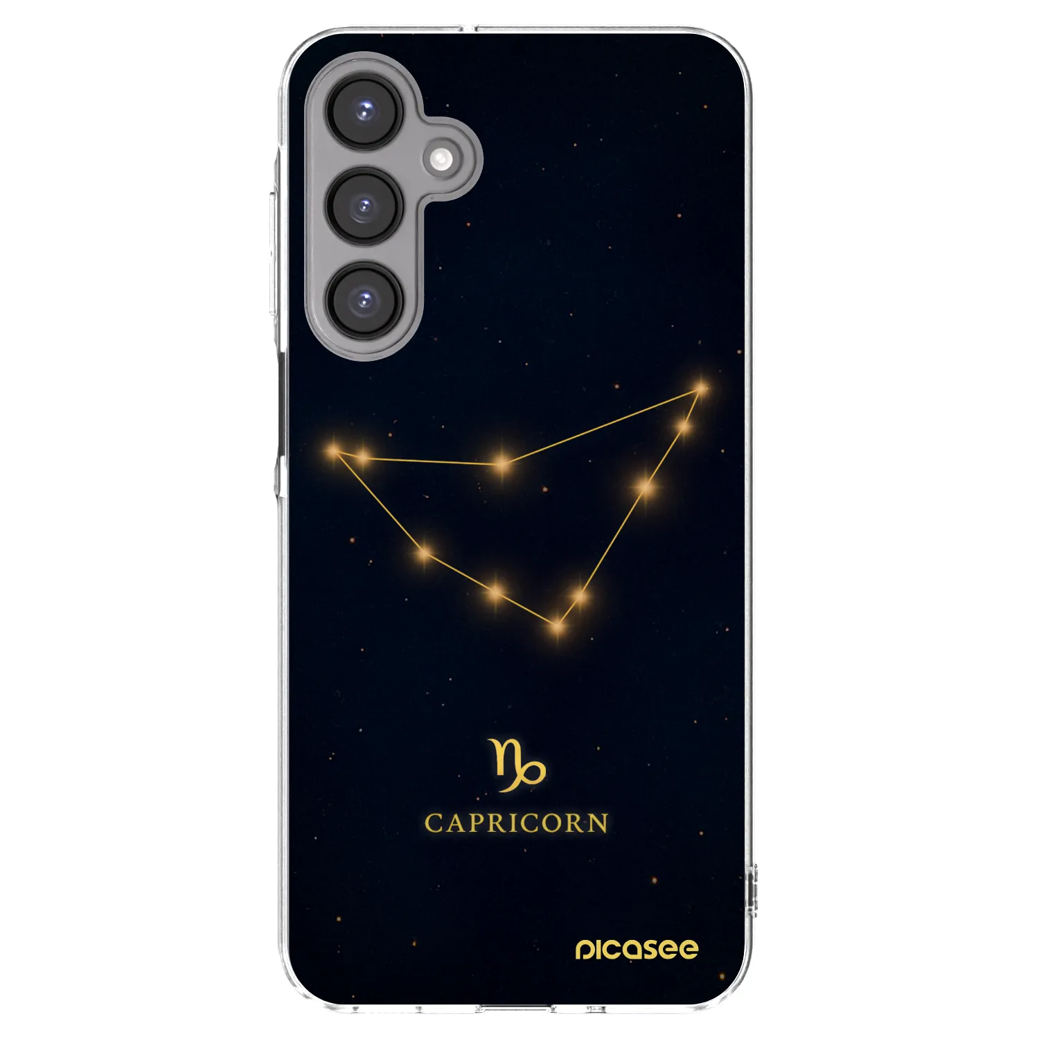 Picasee Samsung Galaxy A16 4G Hülle - Transparentes Silikon - CAPRICORN