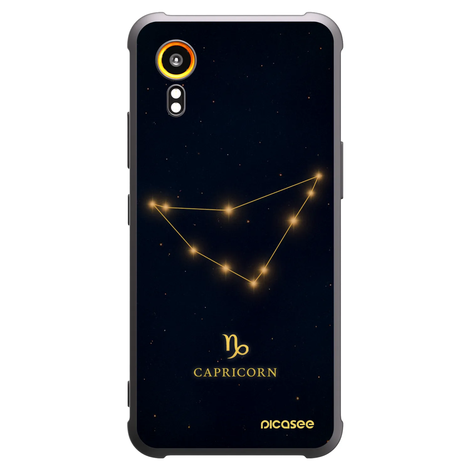Picasee Samsung Galaxy Xcover 7 Hülle - Schwarzes Silikon - CAPRICORN