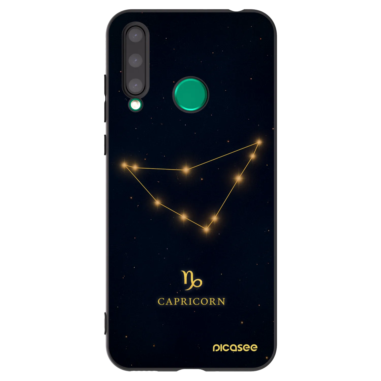 Picasee Honor 20 Lite Hülle - Schwarzes Silikon - CAPRICORN