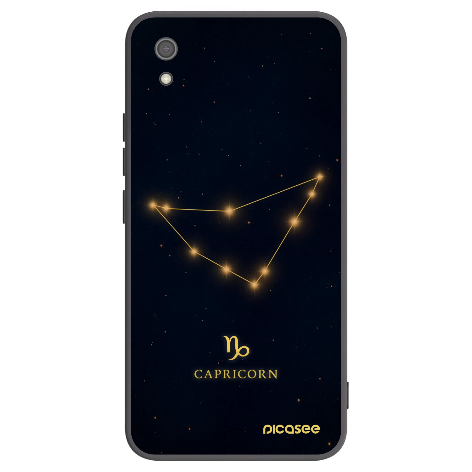 Picasee Xiaomi Redmi 7A Hülle - Schwarzes Silikon - CAPRICORN