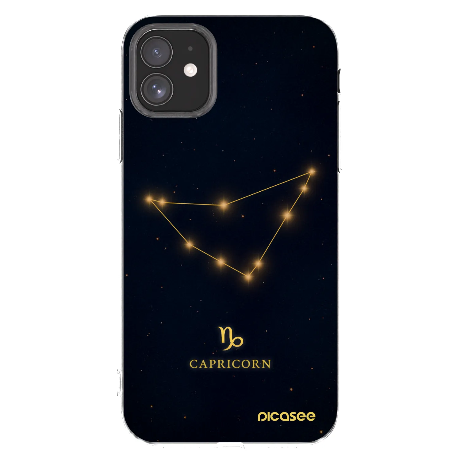 Picasee Apple iPhone 11 Hülle - Transparentes Silikon - CAPRICORN