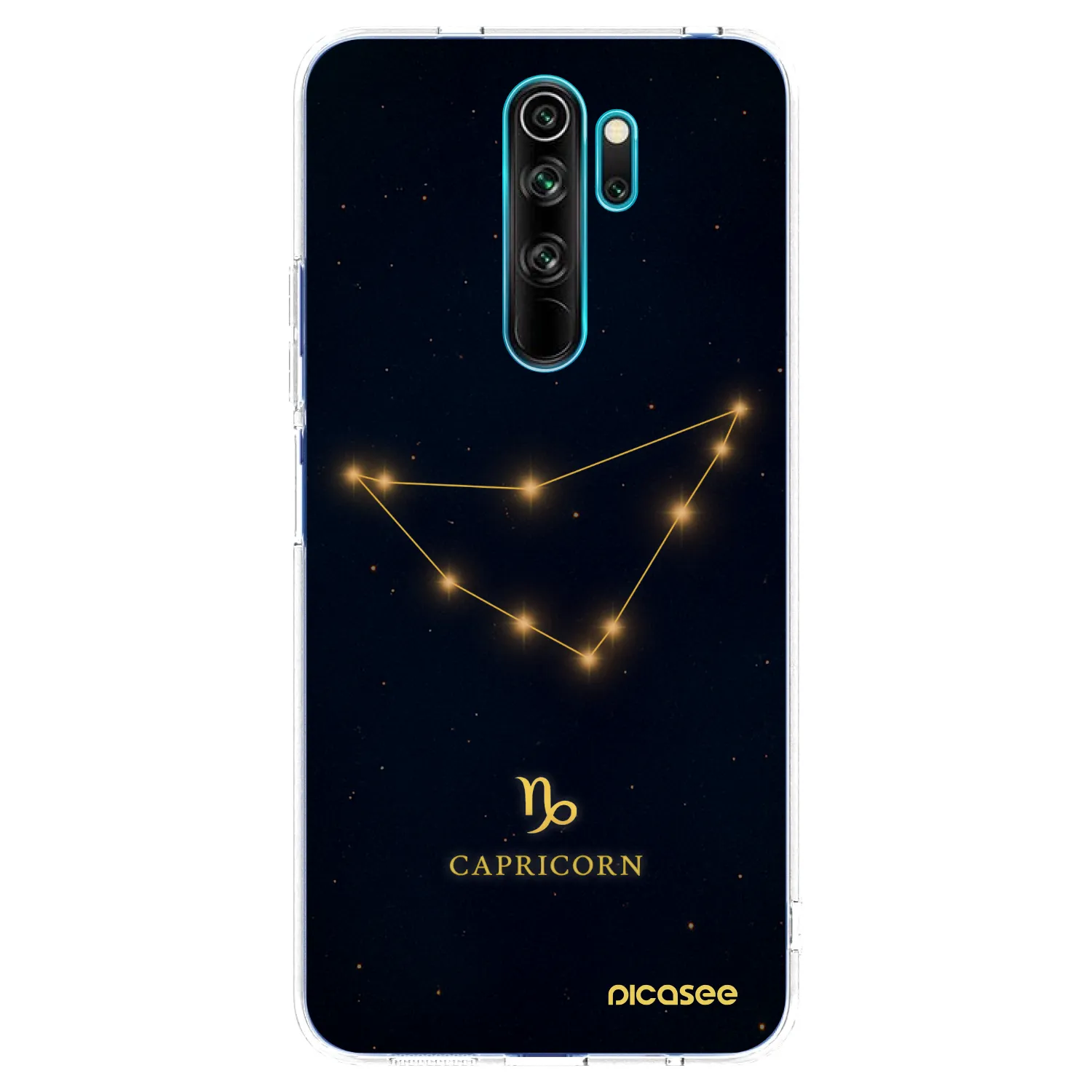 Picasee Xiaomi Redmi Note 8 Pro Hülle - Transparentes Silikon - CAPRICORN