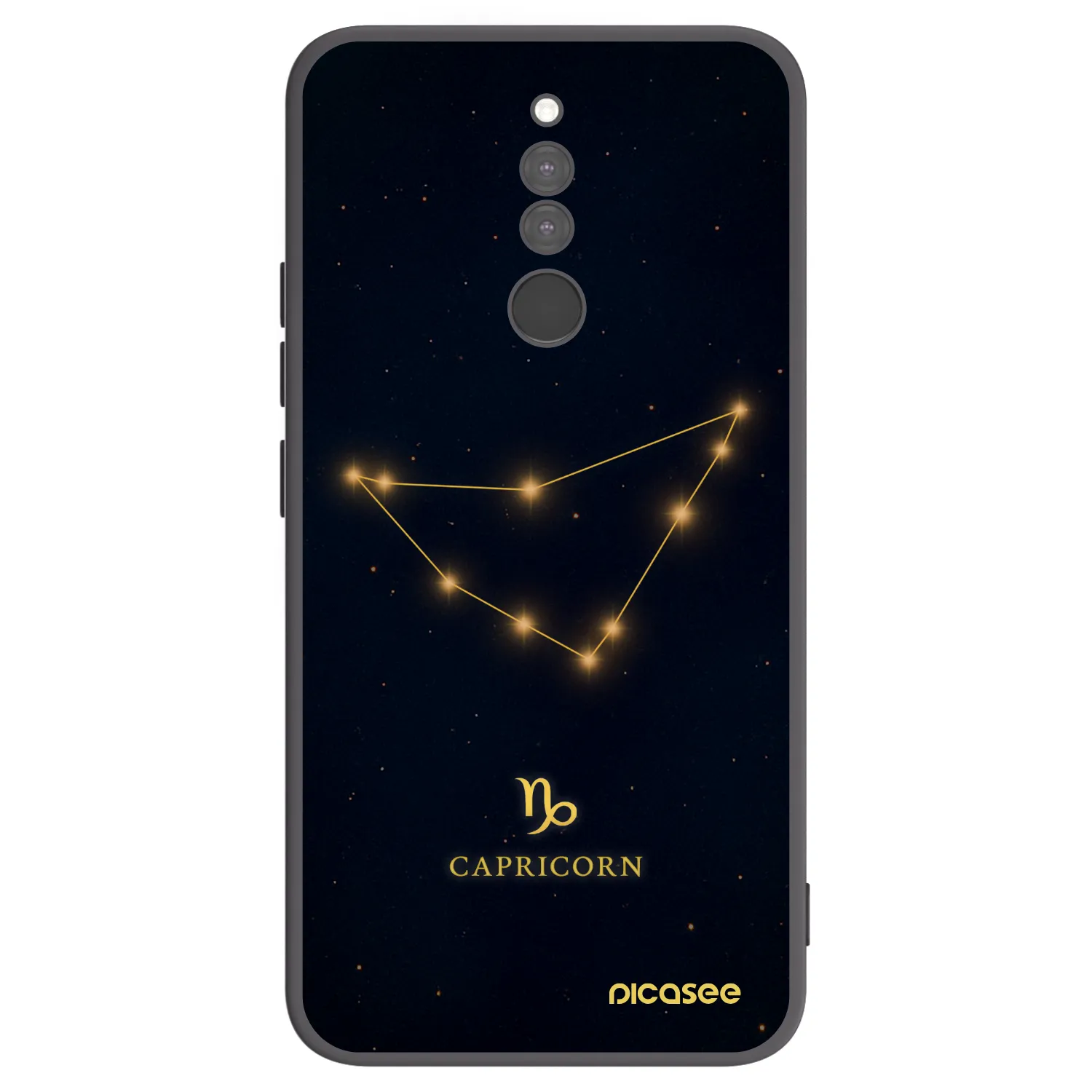 Picasee Xiaomi Redmi 8 Hülle - Schwarzes Silikon - CAPRICORN
