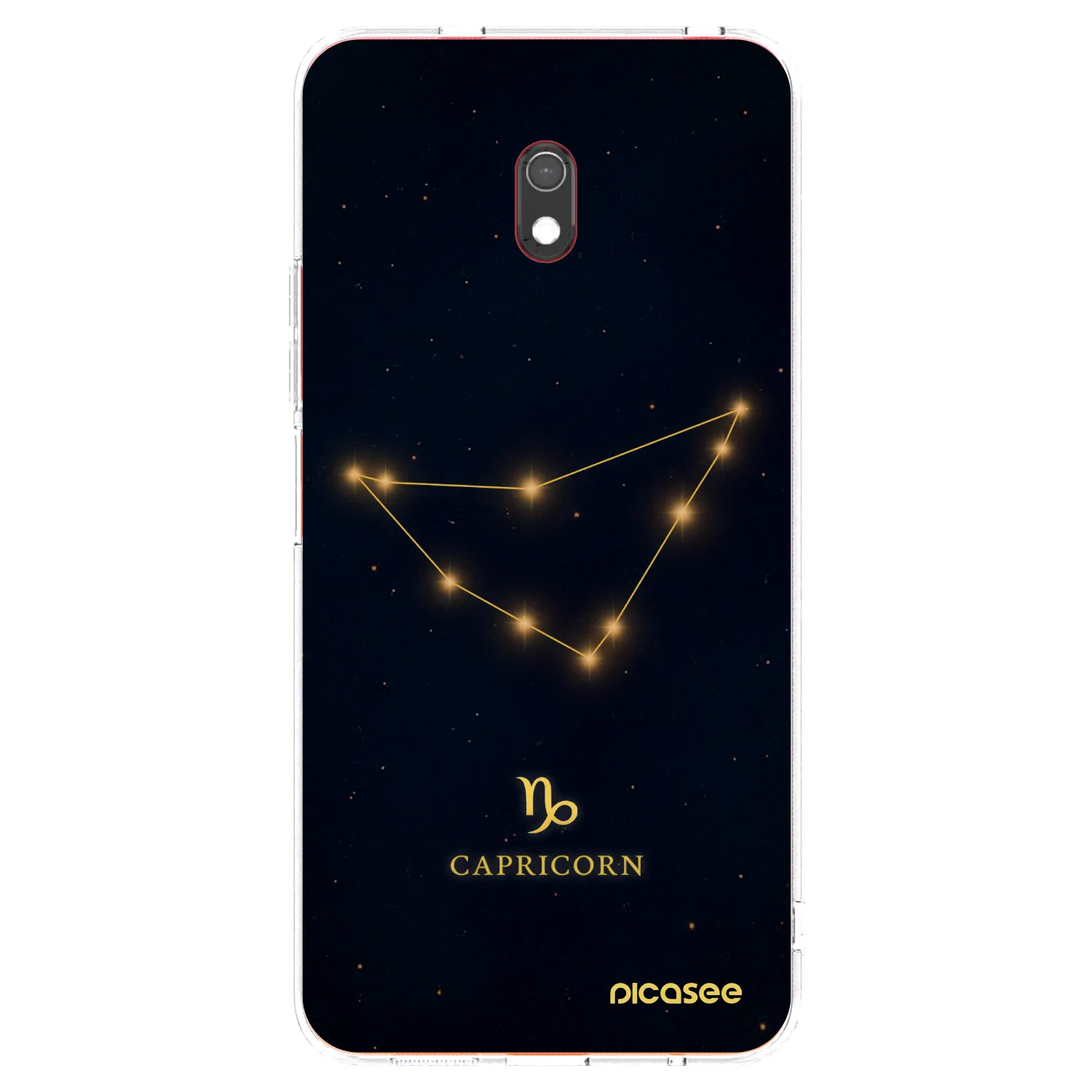 Picasee Xiaomi Redmi 8A Hülle - Transparentes Silikon - CAPRICORN