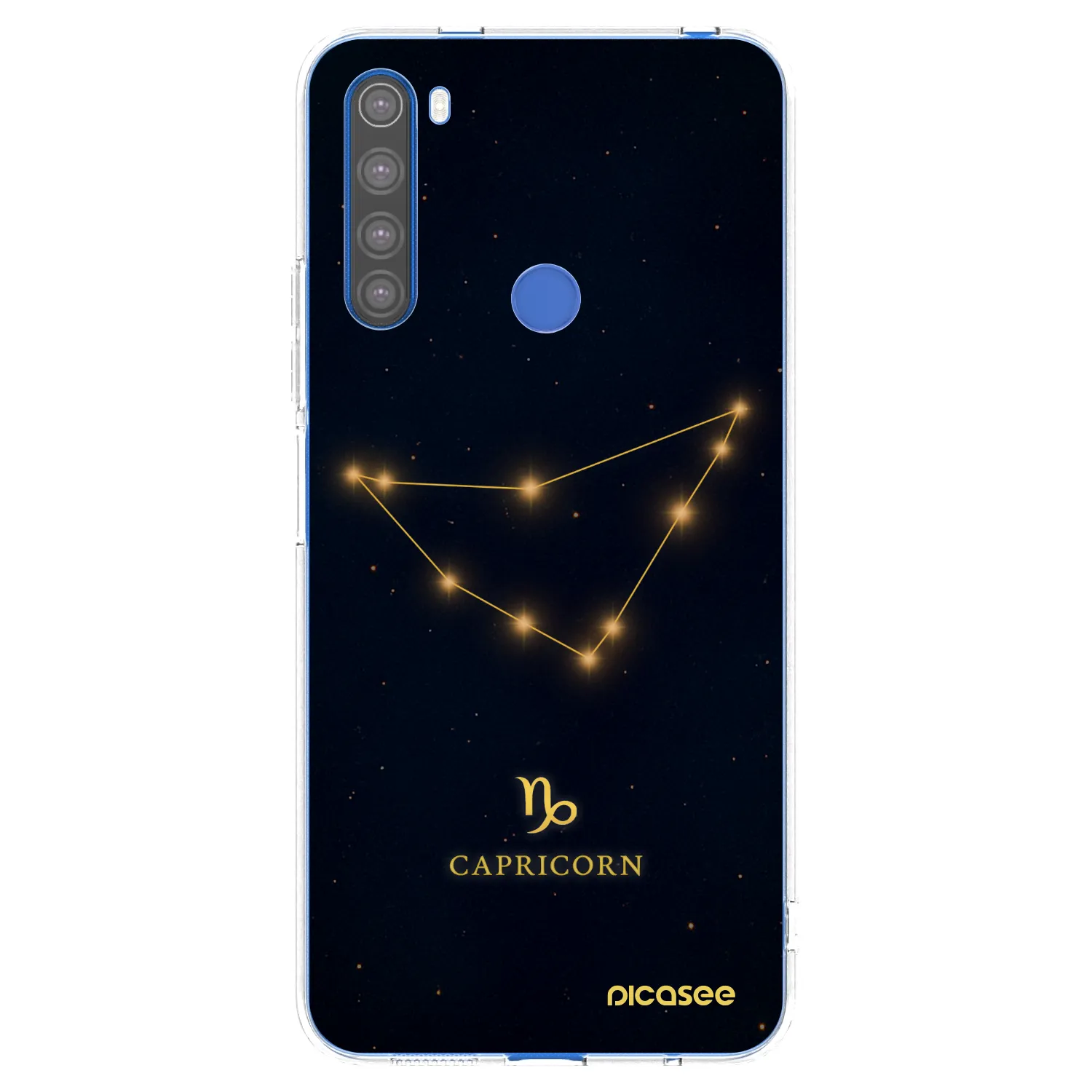 Picasee Xiaomi Redmi Note 8T Hülle - Transparentes Silikon - CAPRICORN