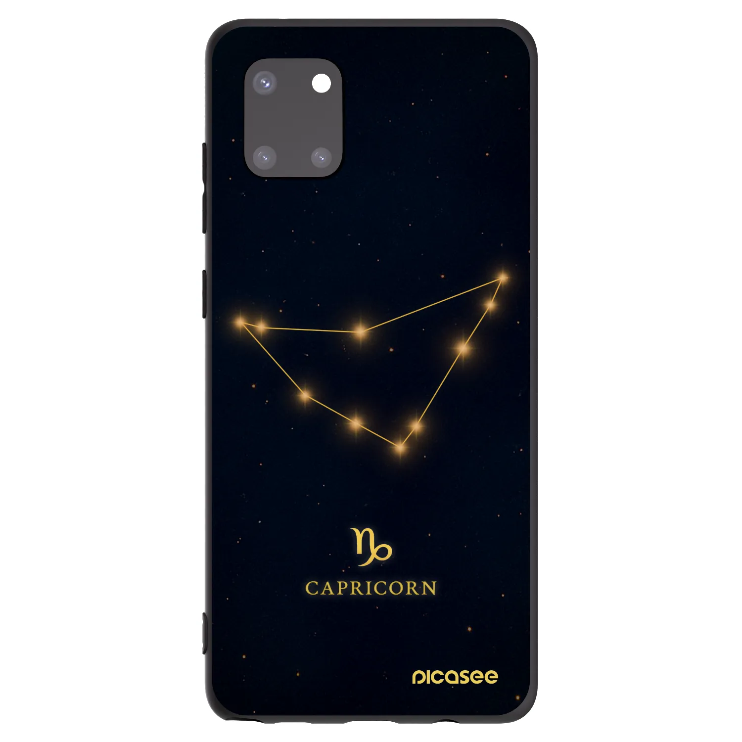 Picasee Samsung Galaxy Note 10 Lite N770F Hülle - Schwarzes Silikon - CAPRICORN