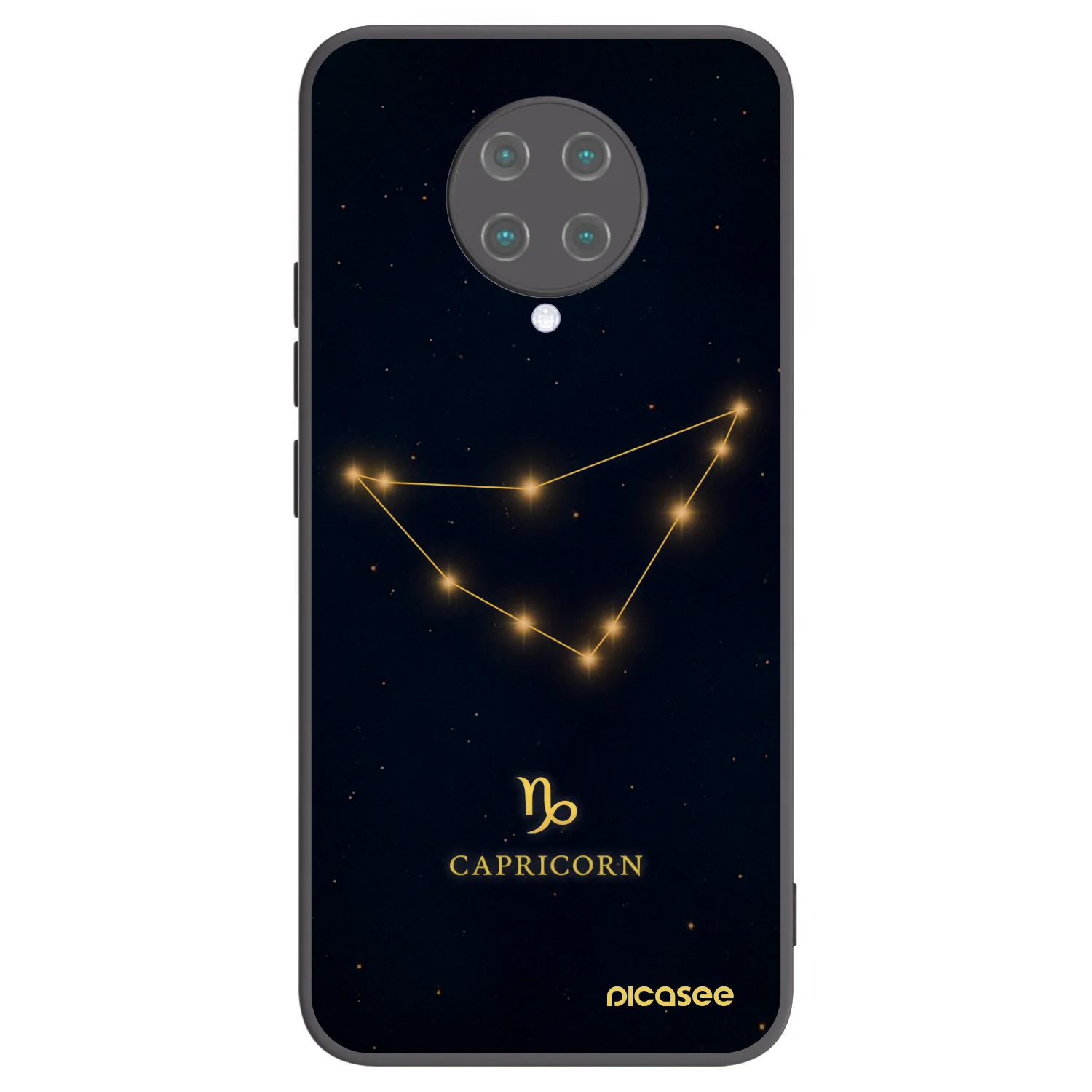 Picasee Xiaomi Poco F2 Pro Hülle - Schwarzes Silikon - CAPRICORN