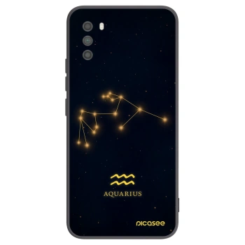 Picasee Xiaomi Poco M3 Hülle - Schwarzes Silikon - AQUARIUS