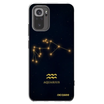 Picasee Xiaomi Redmi Note 10 Hülle - Transparentes Silikon - AQUARIUS