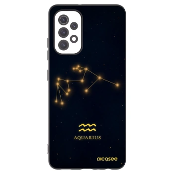 Picasee Samsung Galaxy A32 5G A326B Hülle - Schwarzes Silikon - AQUARIUS