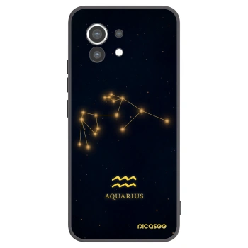 Picasee Xiaomi Mi 11 Hülle - Schwarzes Silikon - AQUARIUS