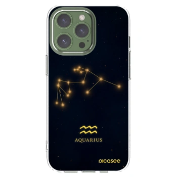 Picasee Apple iPhone 13 Pro Hülle - Transparentes Silikon - AQUARIUS