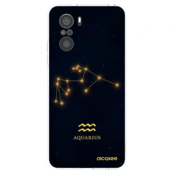 Picasee Xiaomi Poco F3 Hülle - Transparentes Silikon - AQUARIUS