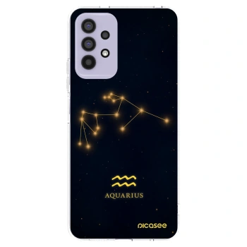 Picasee Samsung Galaxy A32 4G SM-A325F Hülle - Transparentes Silikon - AQUARIUS