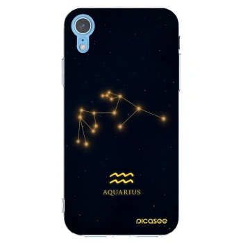 Picasee Apple iPhone XR Hülle - Transparentes Silikon - AQUARIUS