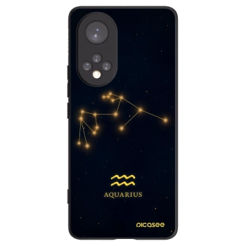 Picasee Huawei Nova 9 Hülle - Schwarzes Silikon - AQUARIUS