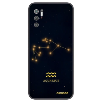 Picasee Xiaomi Poco M3 Pro 5G Hülle - Schwarzes Silikon - AQUARIUS