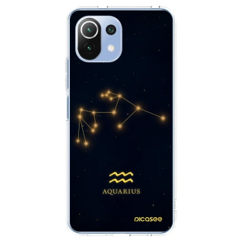 Picasee Xiaomi 11 Lite 5G NE Hülle - Transparentes Silikon - AQUARIUS