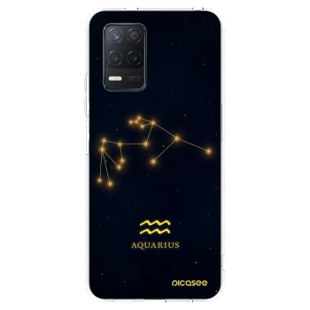 Picasee Realme 8 5G Hülle - Transparentes Silikon - AQUARIUS