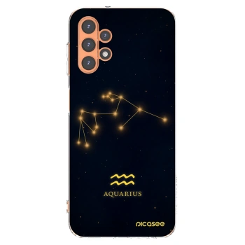 Picasee Samsung Galaxy A13 4G A135 Hülle - Transparentes Silikon - AQUARIUS