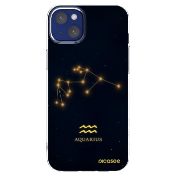 Picasee Apple iPhone 14 Plus Hülle - Transparentes Silikon - AQUARIUS