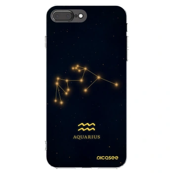 Picasee Apple iPhone 8 Plus Hülle - Transparentes Silikon - AQUARIUS