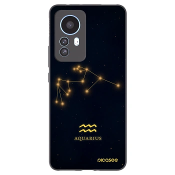 Picasee Xiaomi 12T Hülle - Schwarzes Silikon - AQUARIUS
