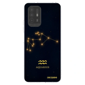 Picasee OPPO A94 5G Hülle - Transparentes Silikon - AQUARIUS