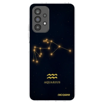 Picasee Samsung Galaxy A73 5G Hülle - Transparentes Silikon - AQUARIUS