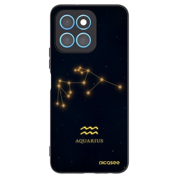 Picasee Honor X8 5G Hülle - Schwarzes Silikon - AQUARIUS