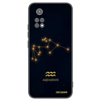 Picasee Xiaomi Redmi Note 11S 5G Hülle - Schwarzes Silikon - AQUARIUS