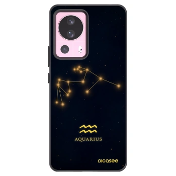 Picasee Xiaomi 13 Lite Hülle - Schwarzes Silikon - AQUARIUS