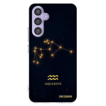 Picasee Samsung Galaxy A54 5G A546B Hülle - Transparentes Silikon - AQUARIUS
