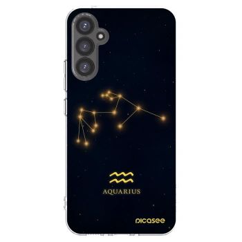 Picasee Samsung Galaxy A34 5G A346B Hülle - Transparentes Silikon - AQUARIUS