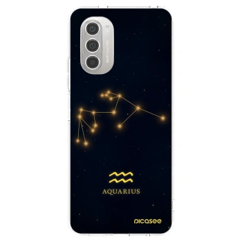 Picasee Motorola Moto G51 Hülle - Transparentes Silikon - AQUARIUS