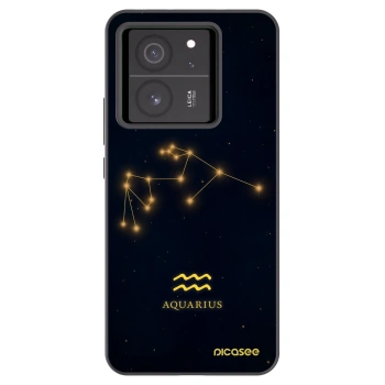 Picasee Xiaomi 13T Pro Hülle - Schwarzes Silikon - AQUARIUS