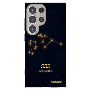 Picasee Samsung Galaxy S24 Ultra S928B 5G Hülle - Transparentes Silikon - AQUARIUS